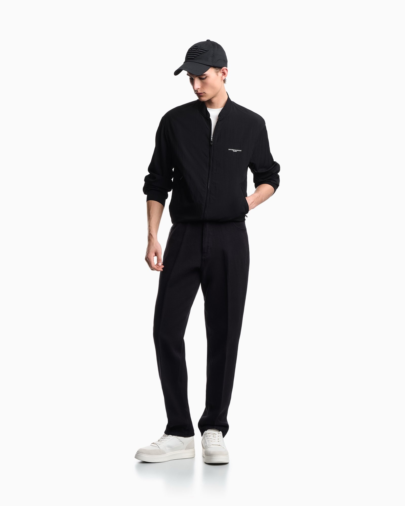 Giubbotto uomo nero Emporio Armani