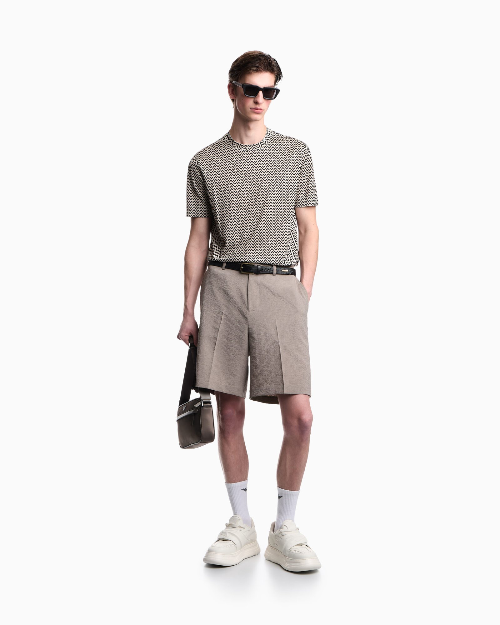 Bermuda uomo in cotone Emporio Armani