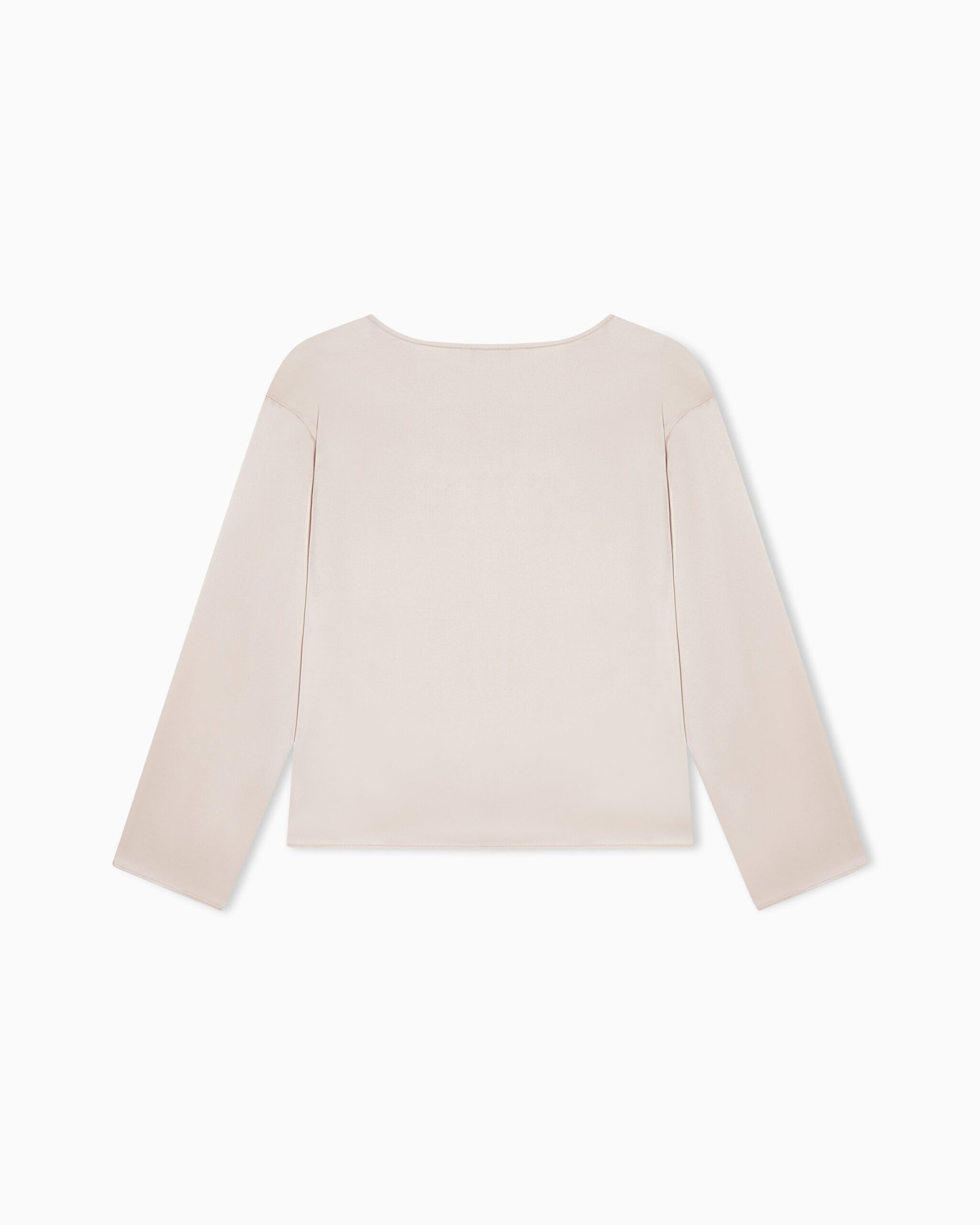 Maglia donna beige in seta Emporio Armani