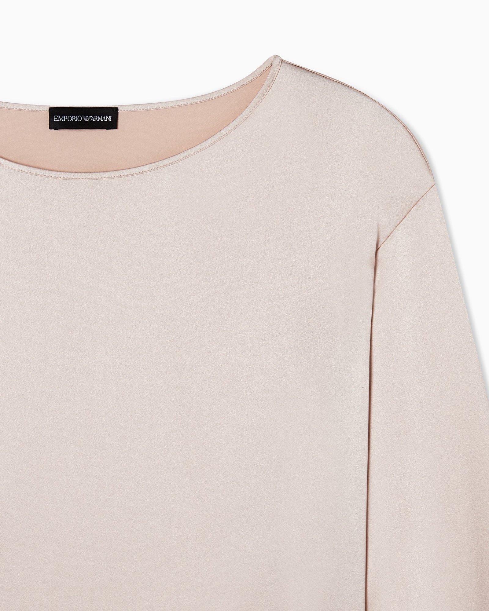 Maglia donna beige in seta Emporio Armani