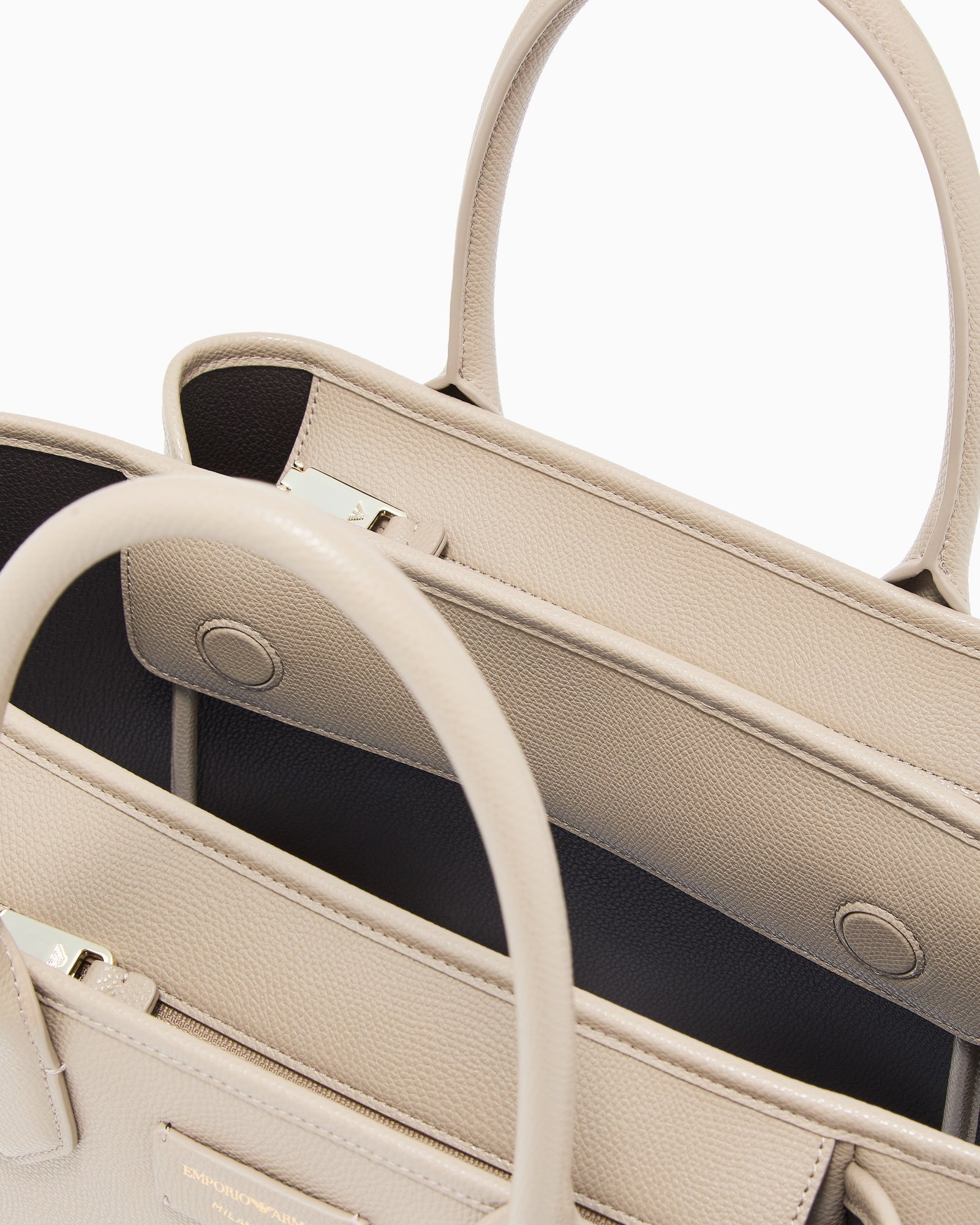 Shopping bag donna beige tortora Emporio Armani