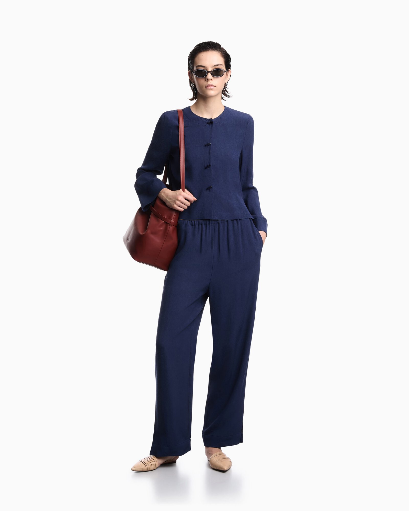 Pantalone donna blu Emporio Armani