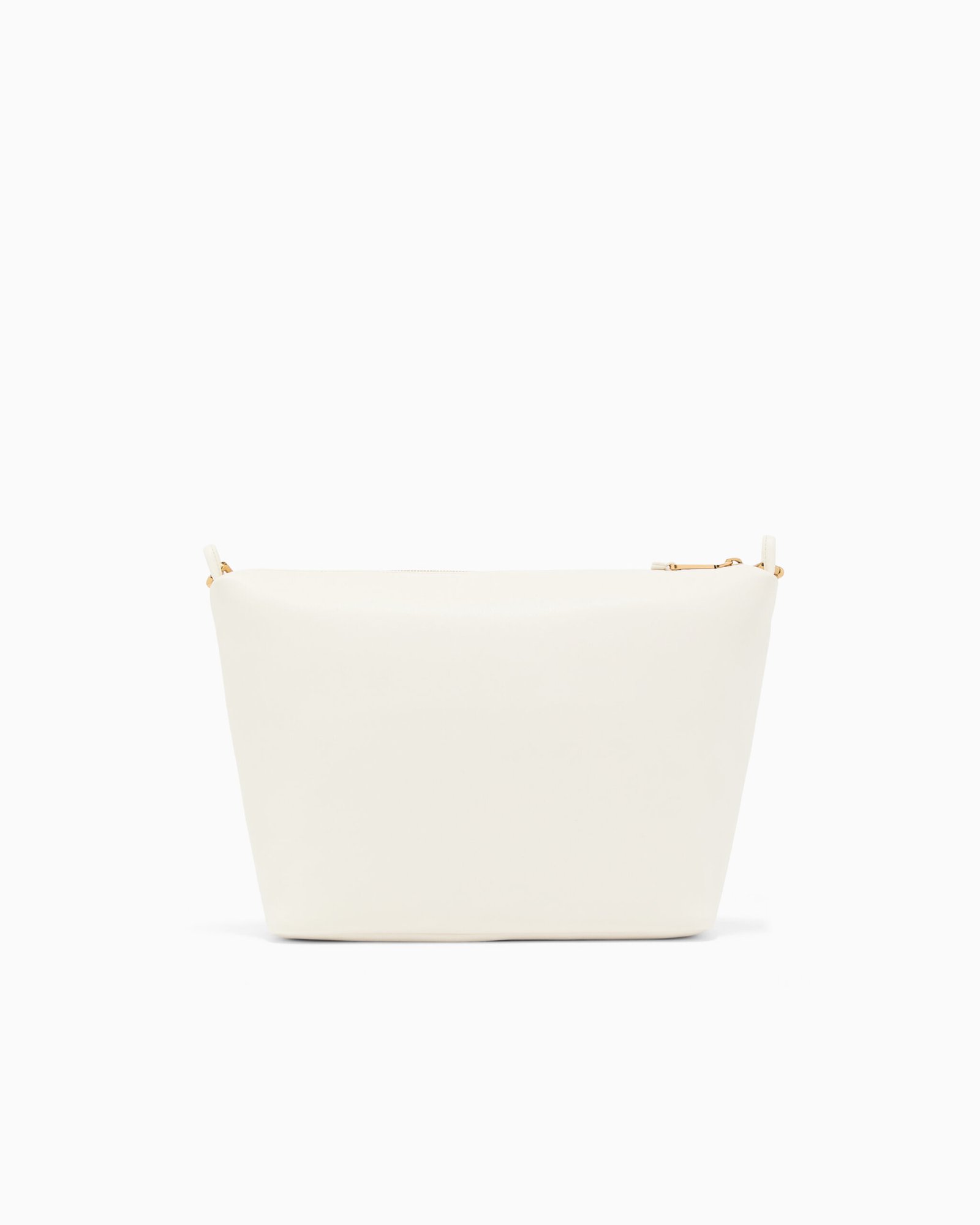 Borsa donna a spalla in pelle bianca Emporio Armani