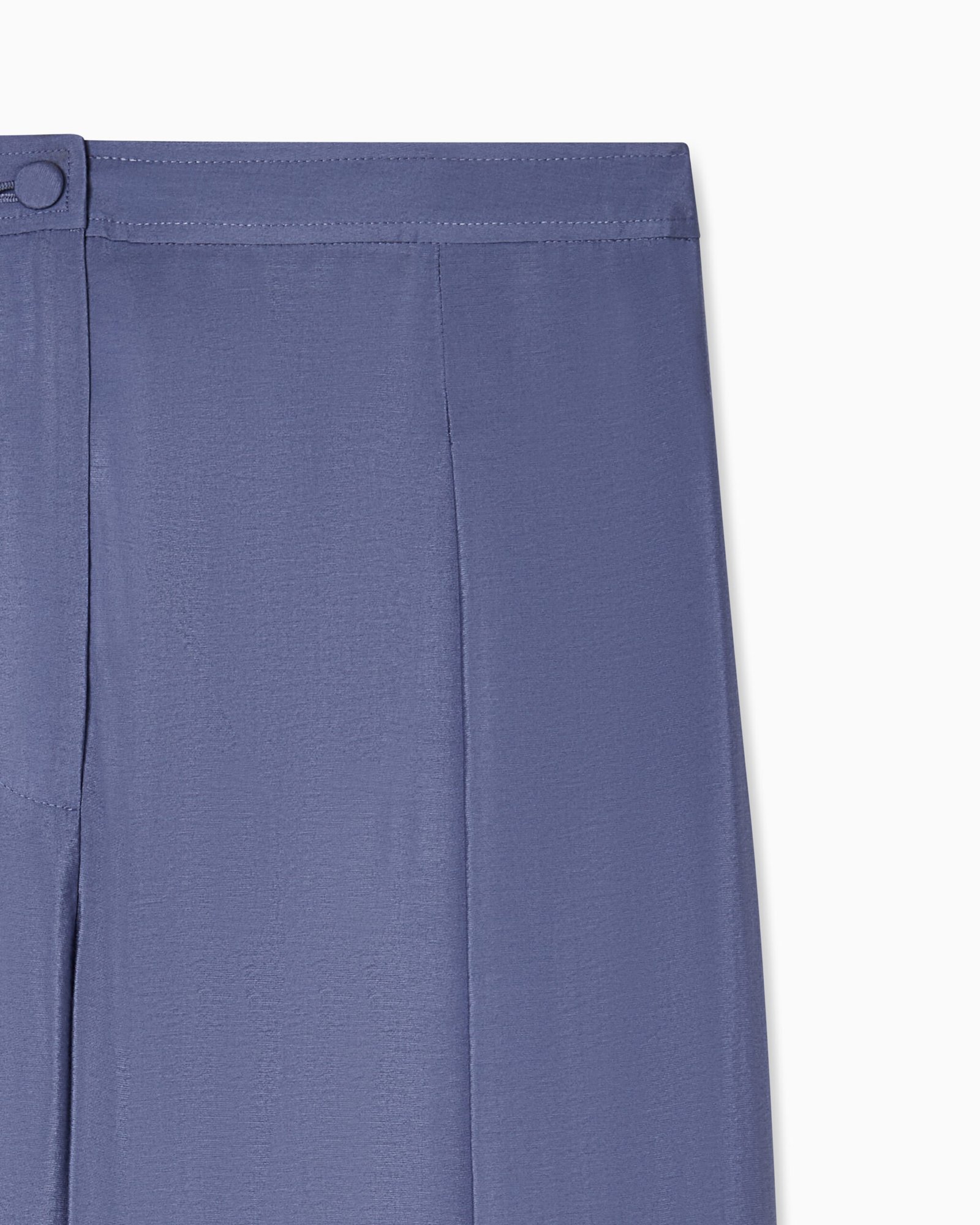Pantalone donna gamba ampia azzurro Emporio Armani