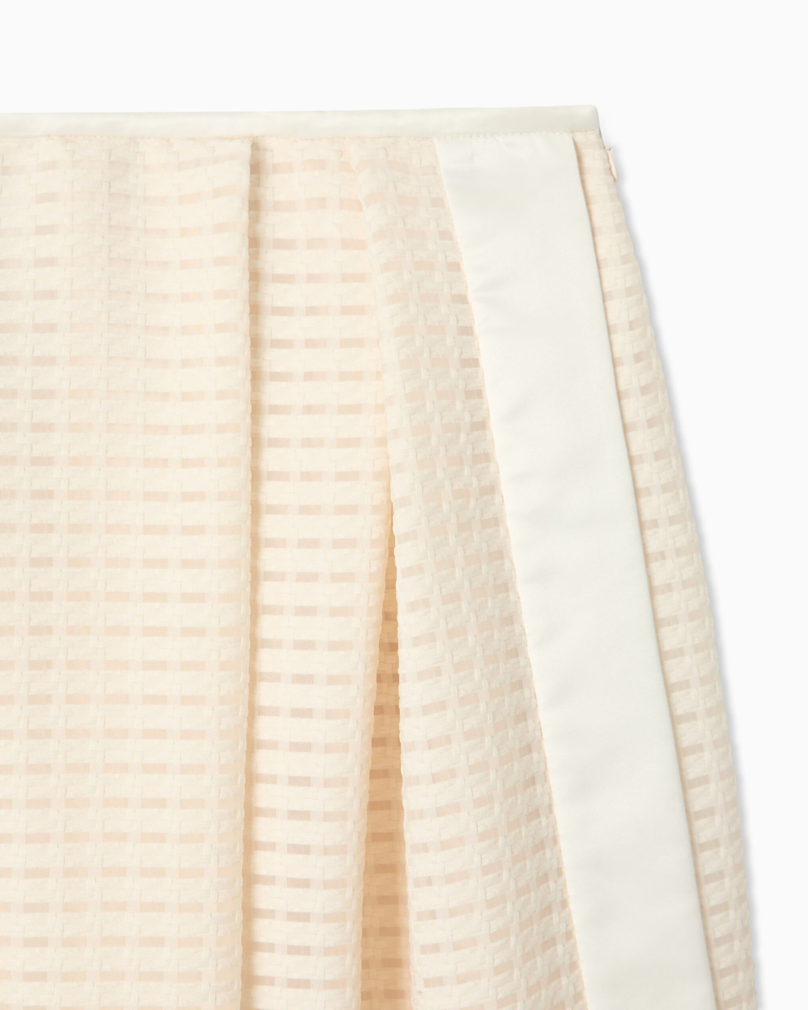 Gonna Midi Full Skirt in Tessuto Traforato Emporio Armani
