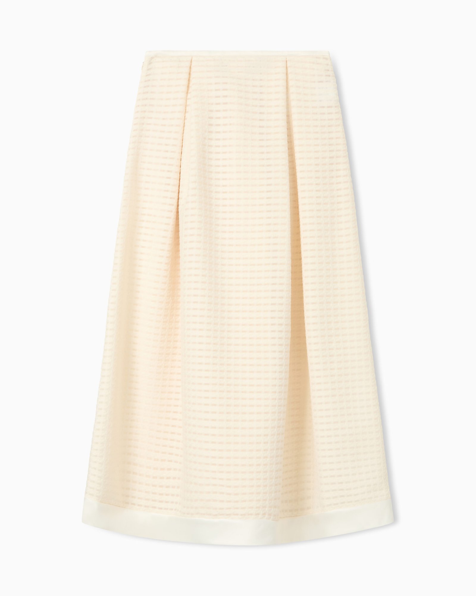 Gonna Midi Full Skirt in Tessuto Traforato Emporio Armani