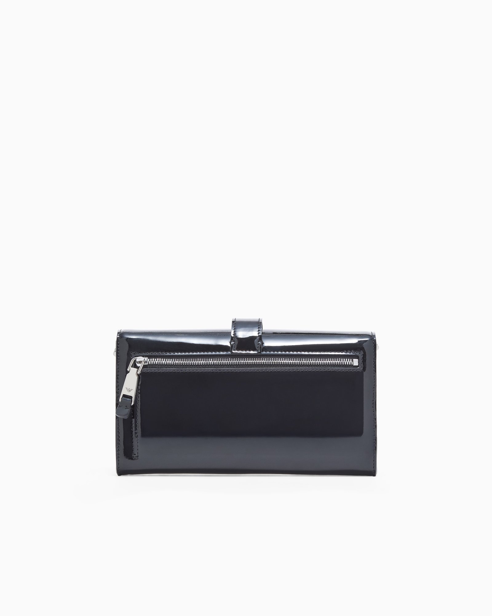 Minibag donna in pelle nera lucida Emporio Armani