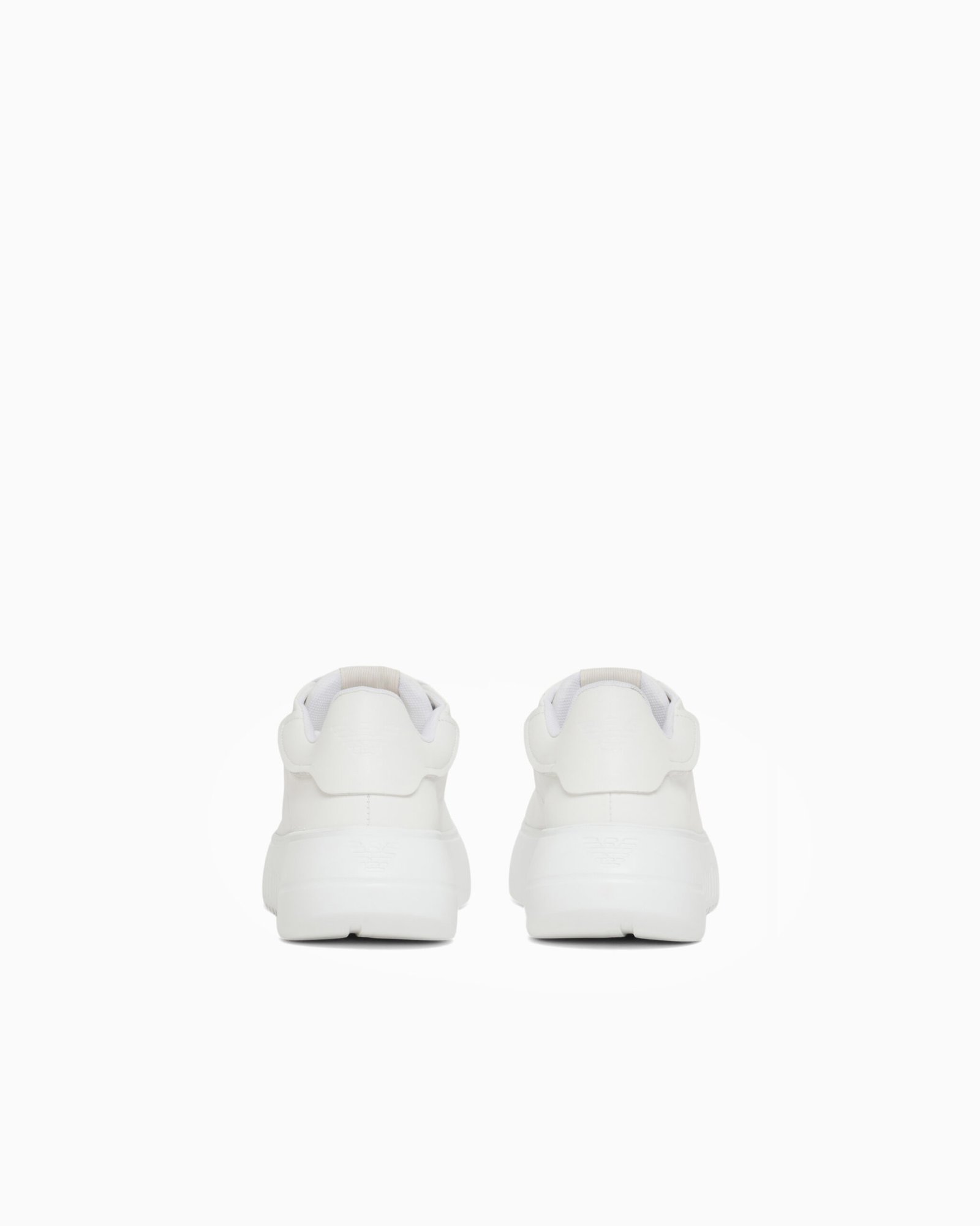 Sneaker donna bianca in pelle Emporio Armani