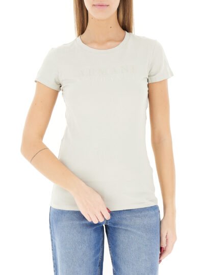 T-shirt donna girocollo elasticizzata Armani Exchange