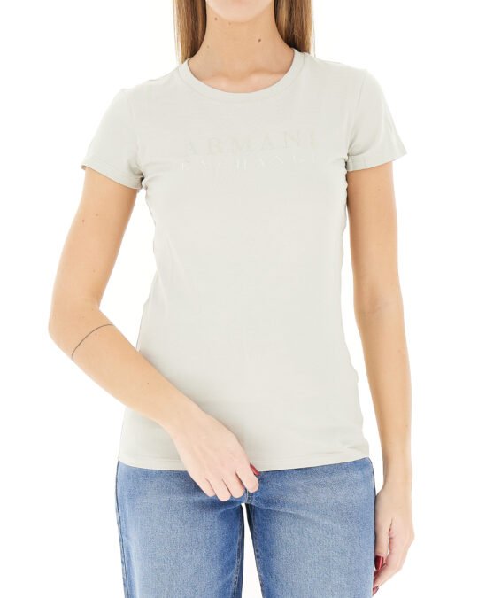 T-shirt donna girocollo elasticizzata Armani Exchange