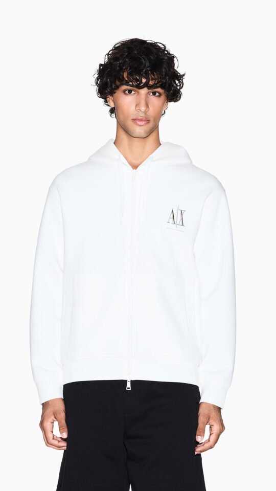 Felpa con zip e cappuccio Armani Exchange uomo