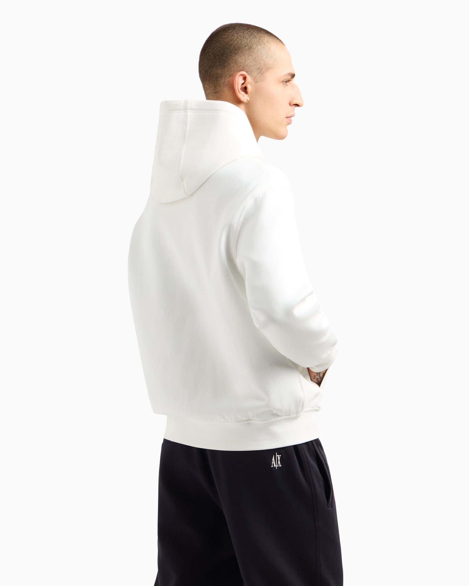 Felpa zip con cappuccio Armani Exchange