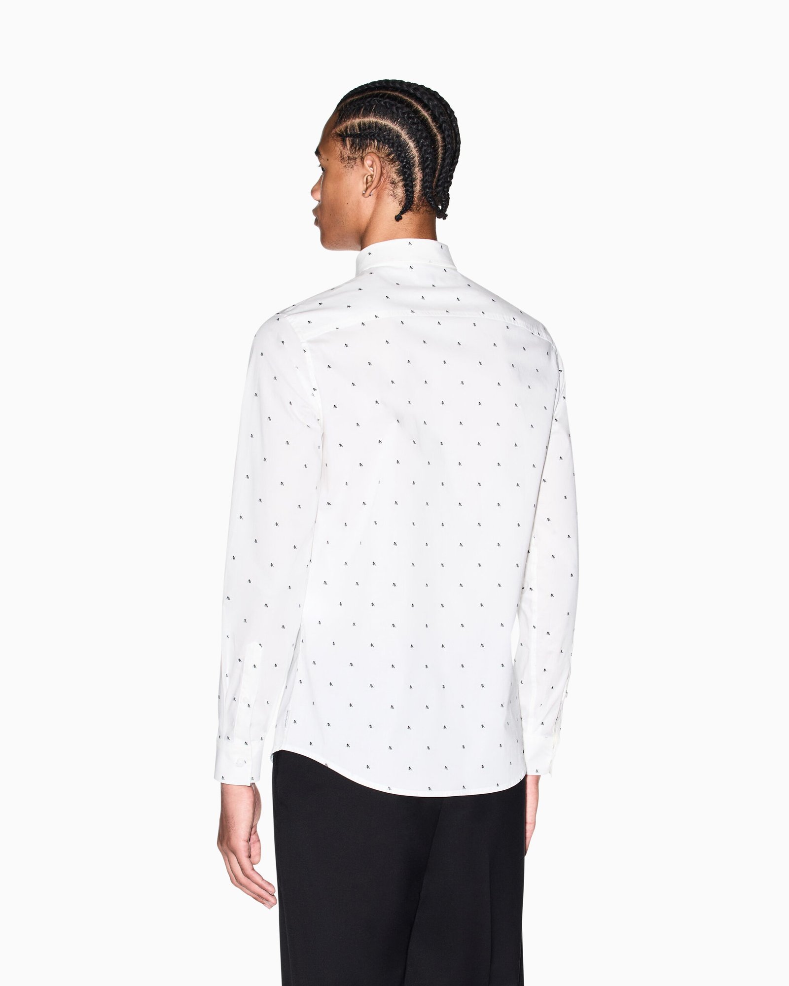 Camicia in cotone con pattern Armani Exchange