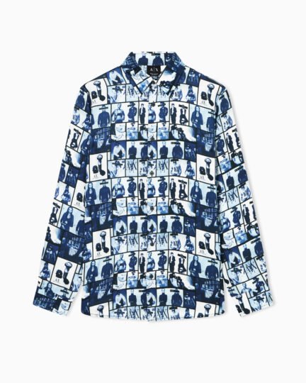 Camicia uomo stampa fantasia Armani Exchange