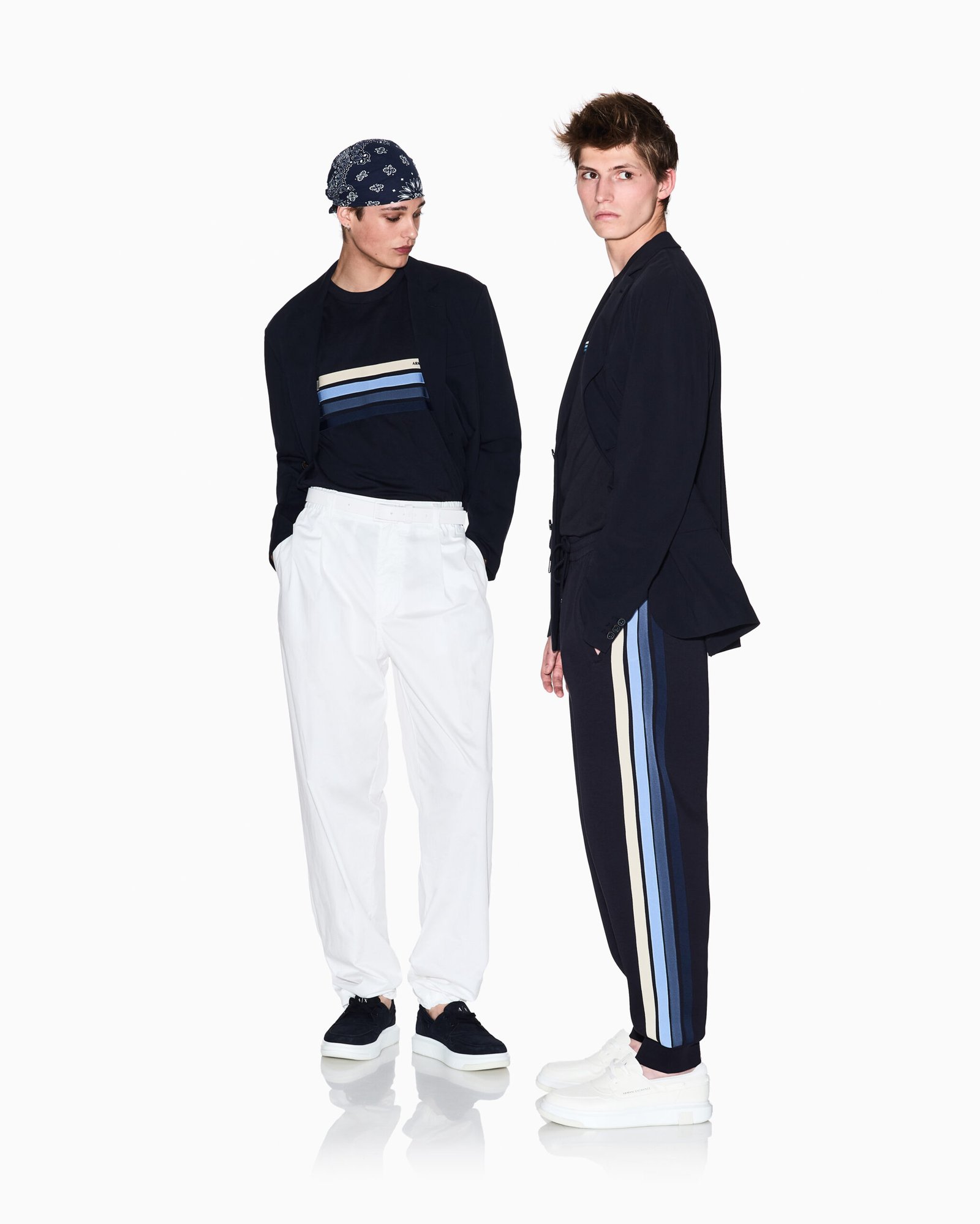 Pantalone uomo sportivo con righe Armani Exchange