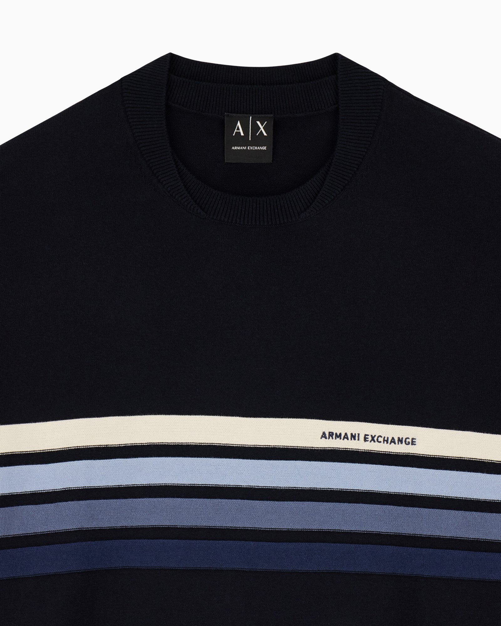 Pullover con striscie Armani Exchange in cotone