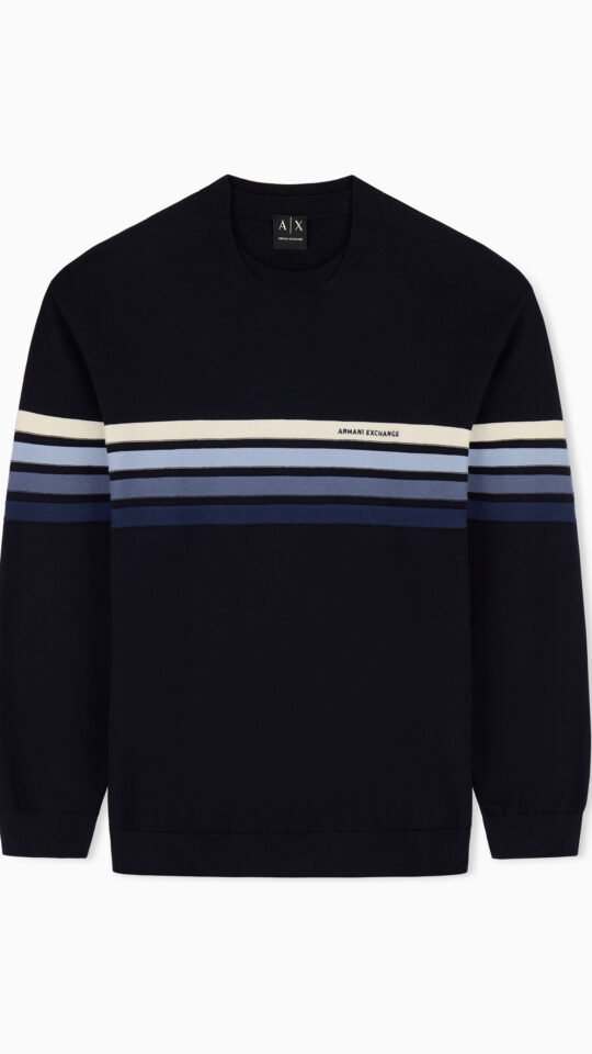Pullover con striscie Armani Exchange in cotone