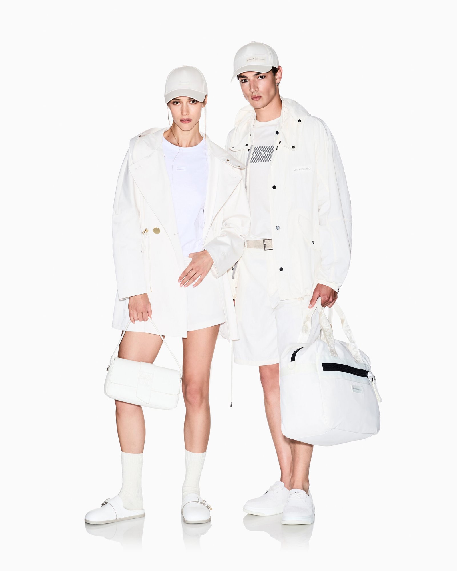 T-shirt con stampa a contrasto Armani Exchange