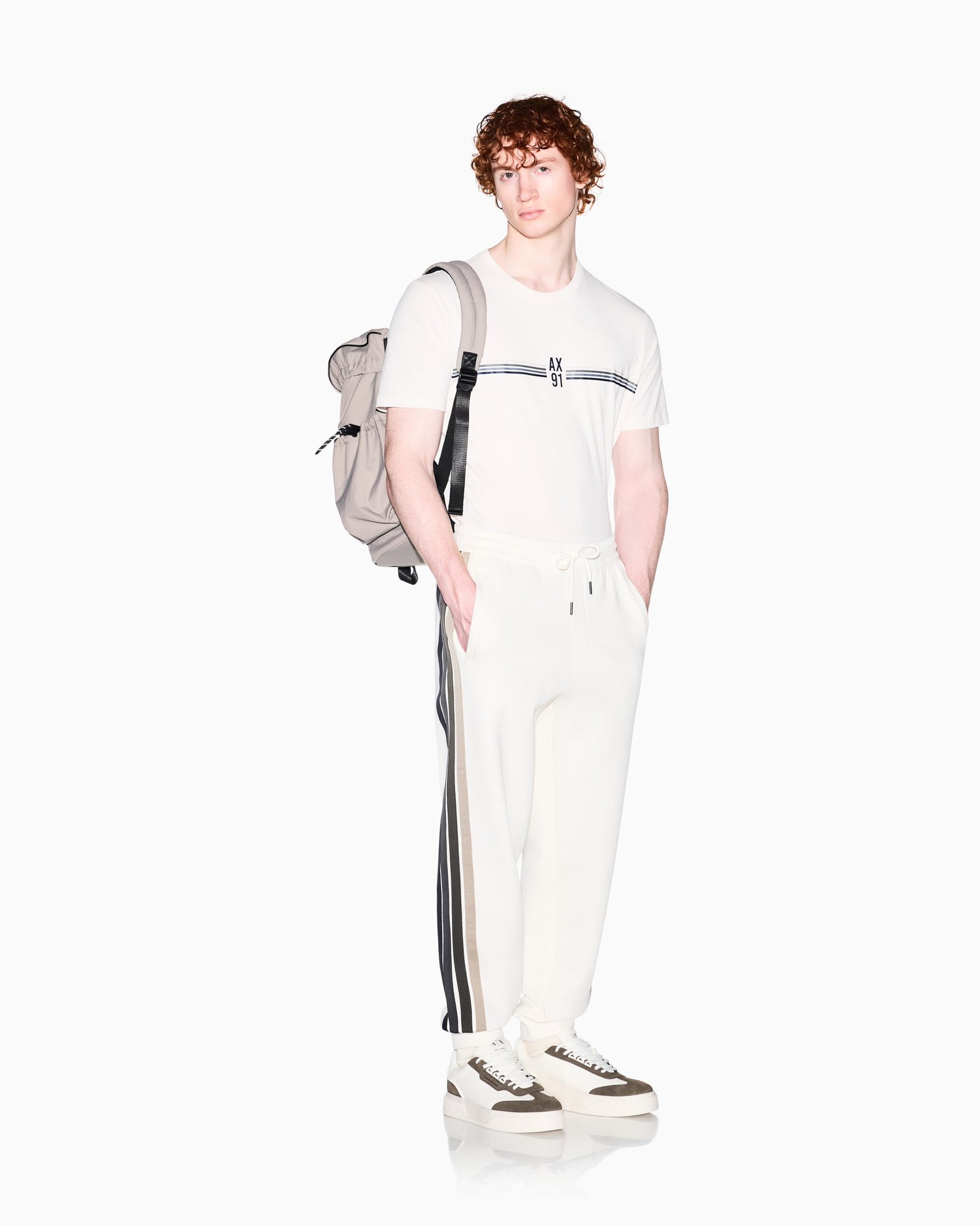 T-shirt beige Armani Exchange