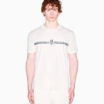 T-shirt beige Armani Exchange da uomo