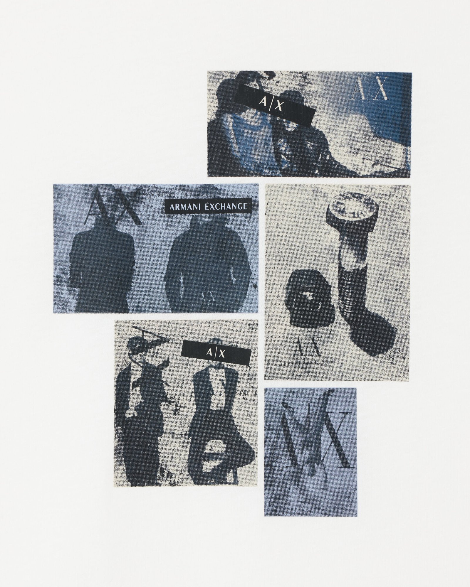 T-shirt uomo in cotone con stampa Armani Exchange