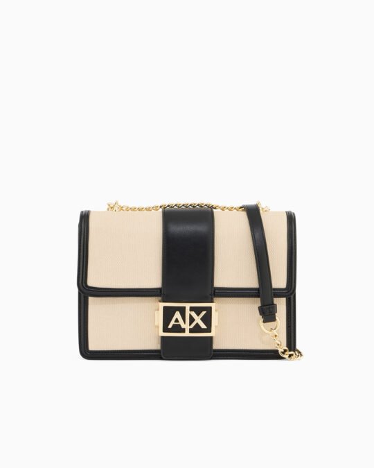 Borsa bicolore messenger donna