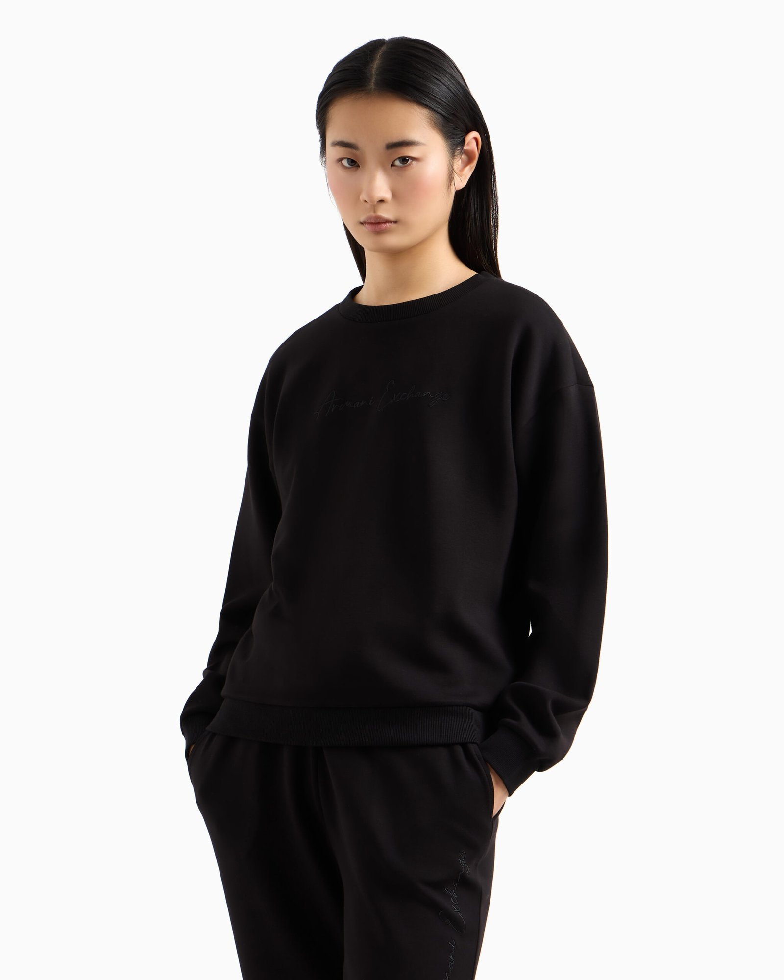 Felpa nera Armani Exchange