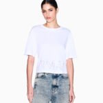 T-shirt girocollo bianca Armani Exchange