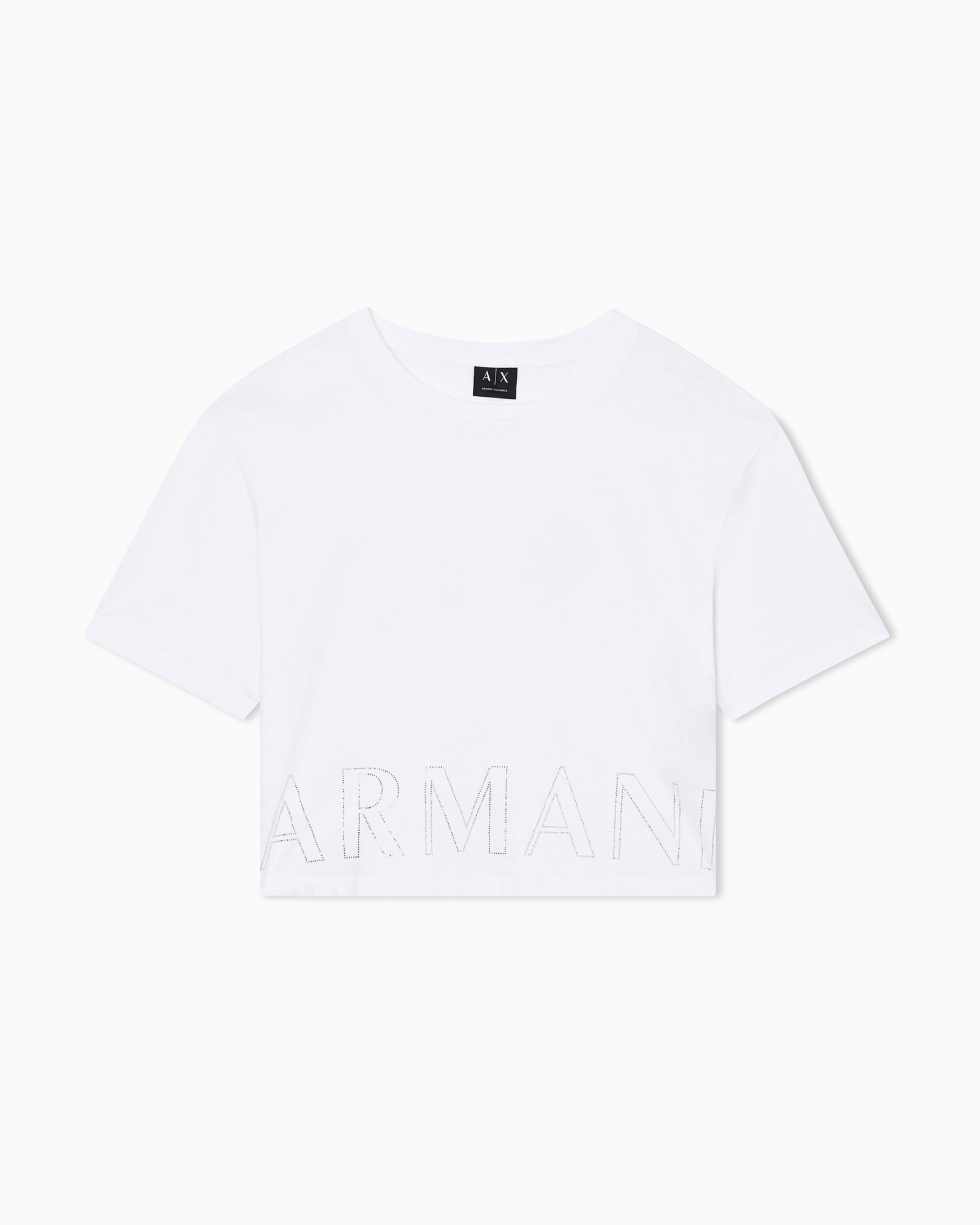 T-shirt girocollo bianca Armani Exchange