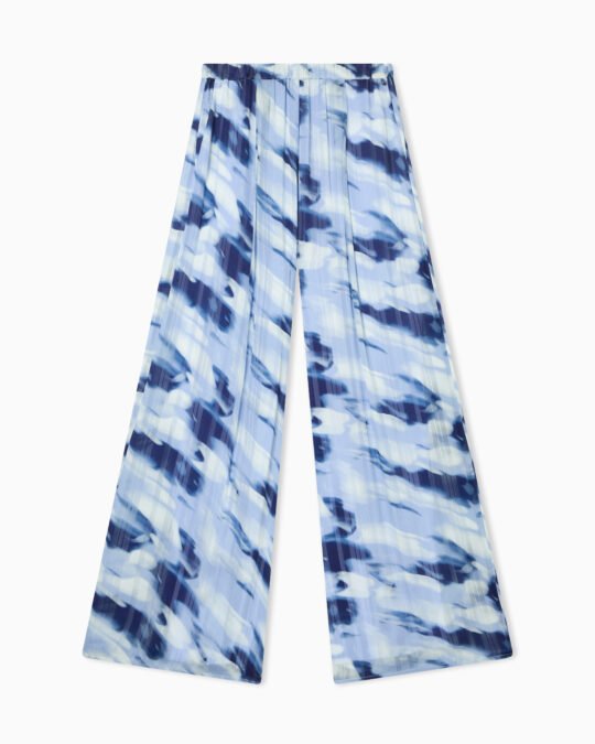 Pantalone donna azzurro fantasia Armani Exchange