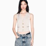 Gilet beige Armani Exchange donna