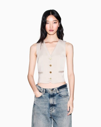 Gilet beige Armani Exchange donna