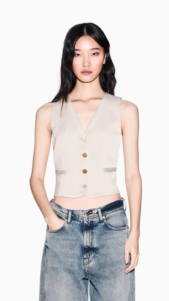 Gilet beige Armani Exchange donna