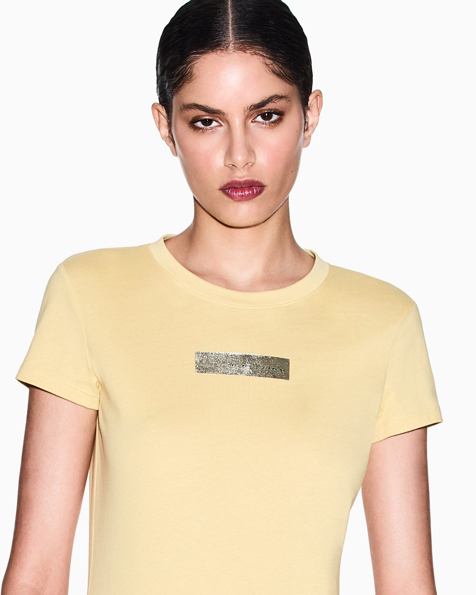 T-shirt gialla Armani Exchange