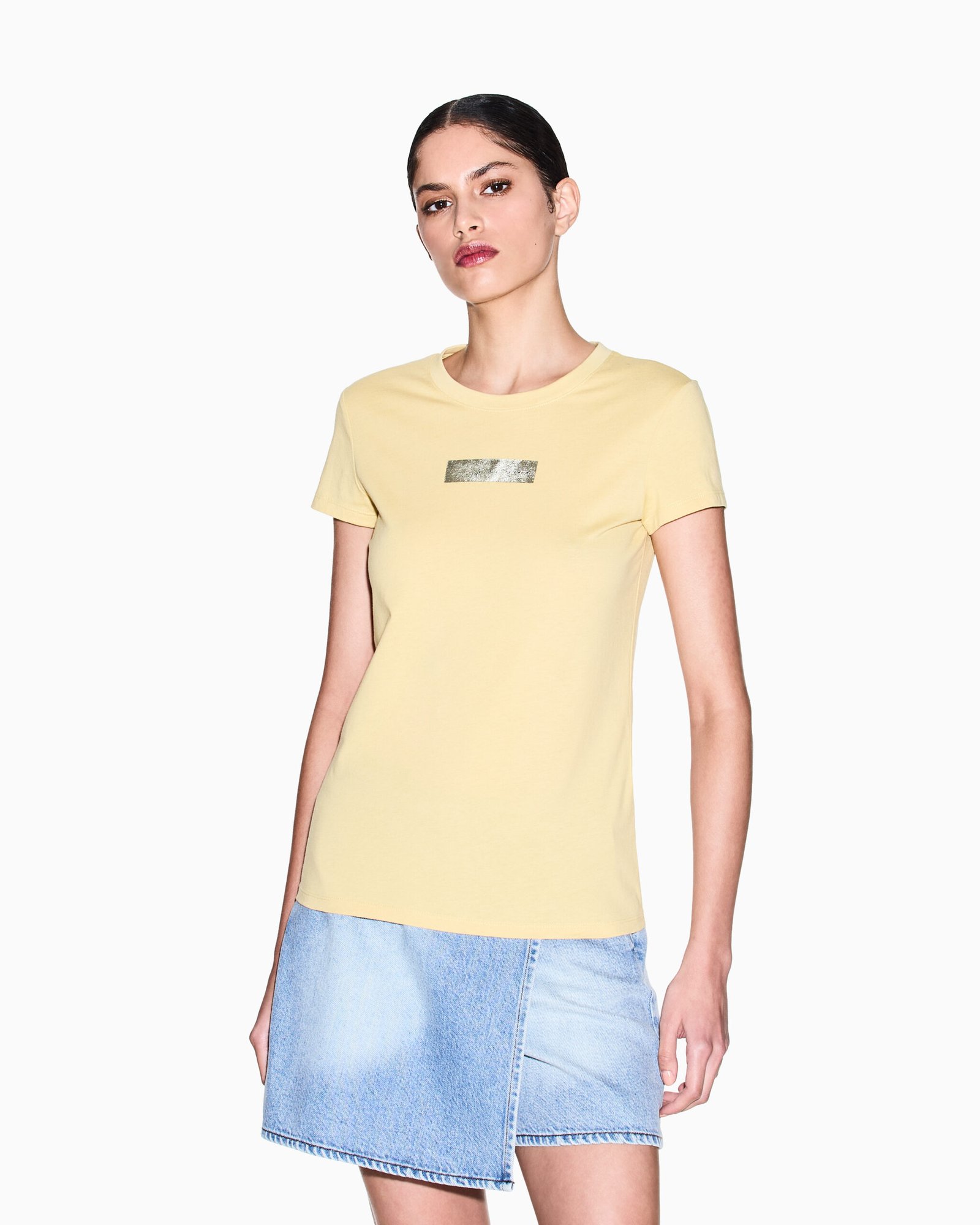 T-shirt gialla Armani Exchange