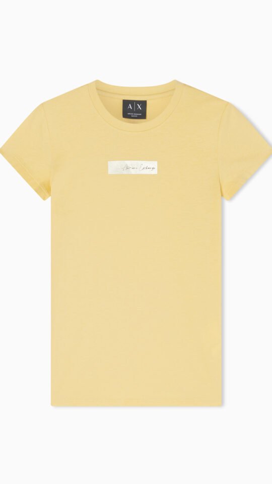 T-shirt gialla Armani Exchange