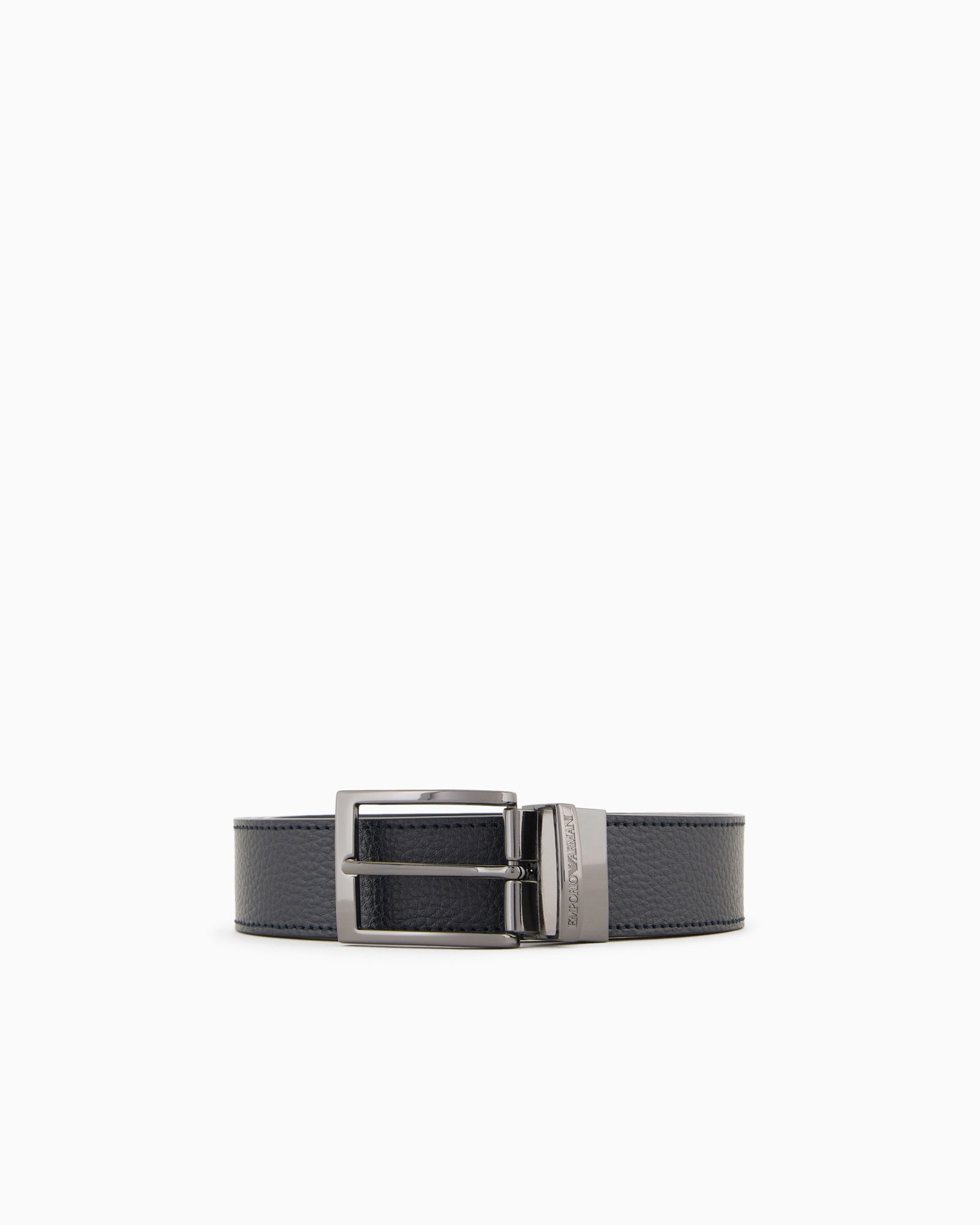 Cintura uomo in pelle nera Emporio Armani