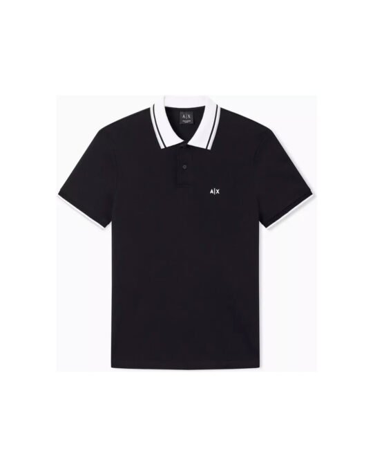 Polo uomo con colletto a contrasto Armani Exchange