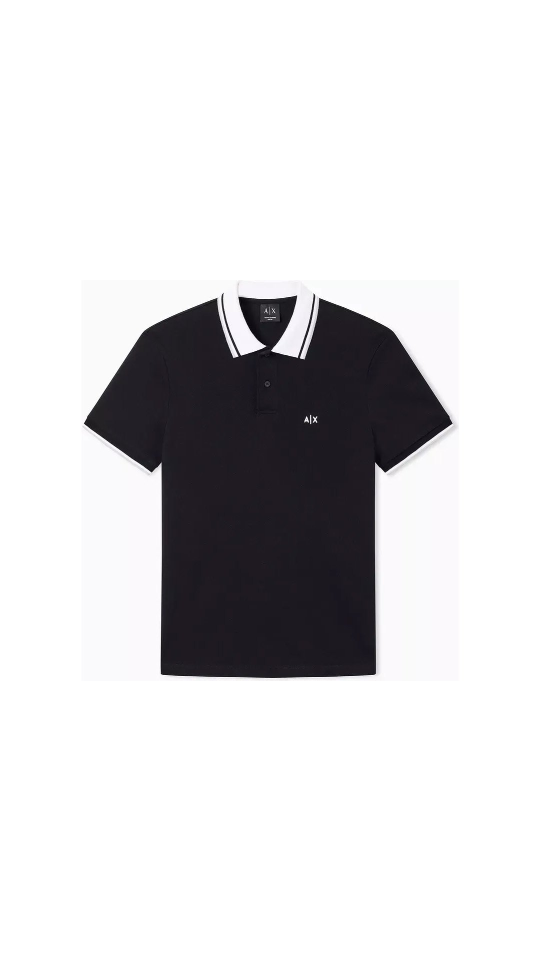 Polo uomo con colletto a contrasto Armani Exchange