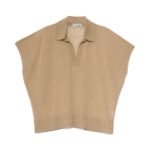 Polo donna Senza Bottoni Lino Crochè