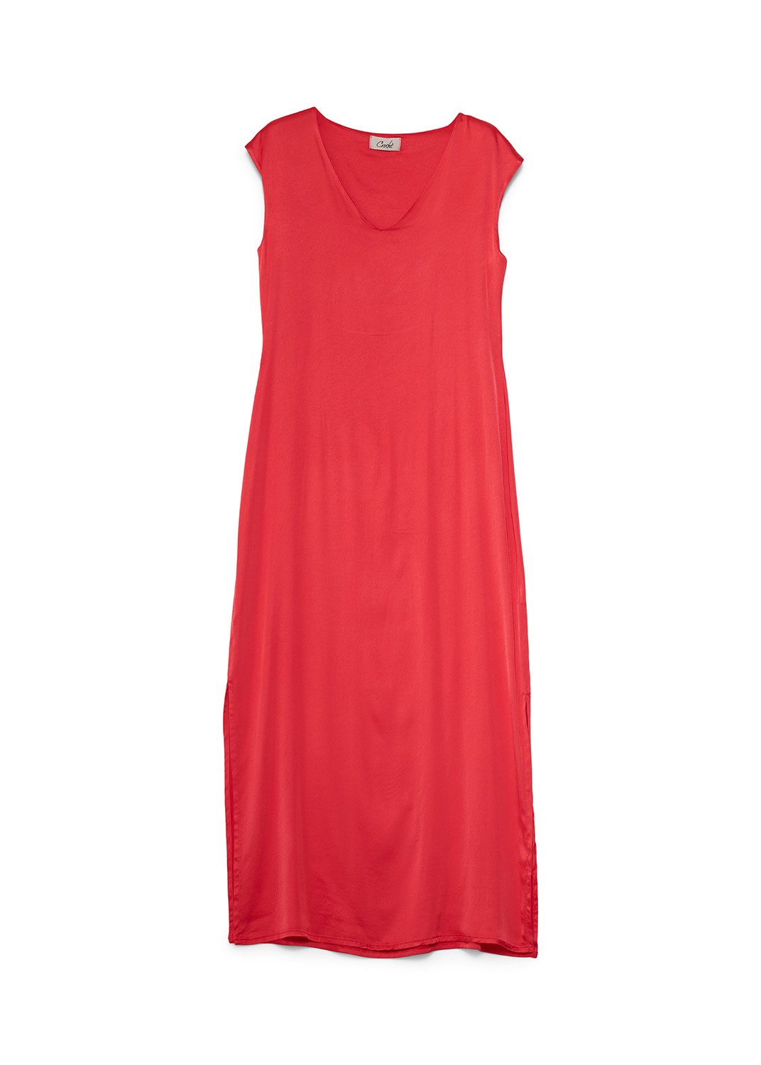 Abito donna Sc V Raso Stretch Crochè