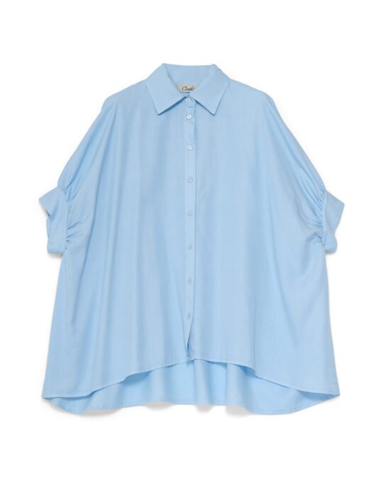 Camicia donna Over Tencel Crochè