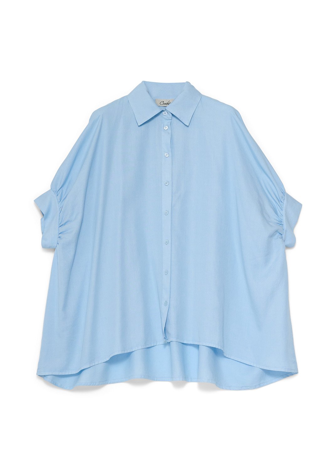 Camicia donna Over Tencel Crochè
