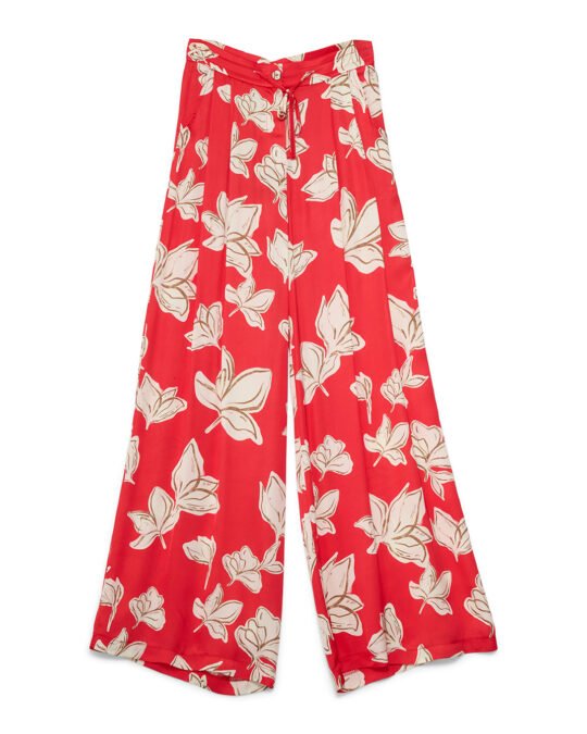 Pantaloni donna Raso Fiore Riga Crochè