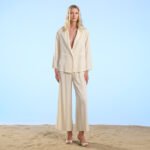 Giacca e pantaloni Tencel donna Crochè
