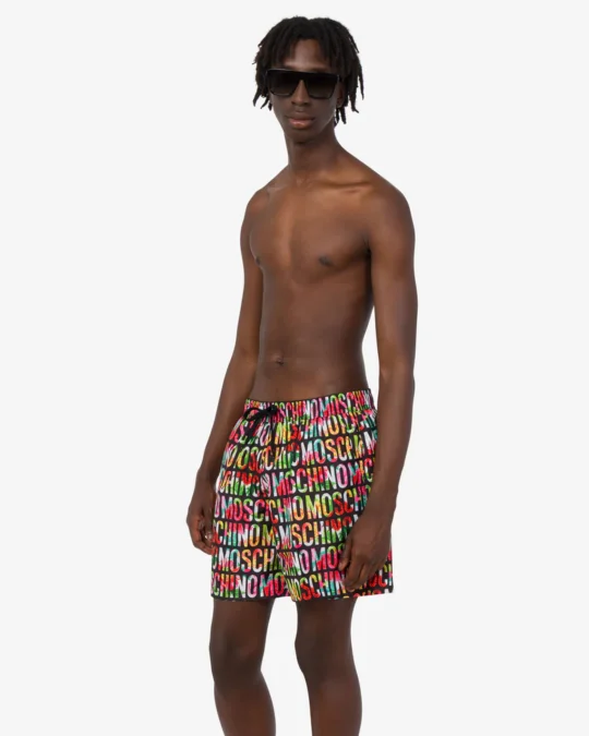 moda mare uomo Moschino Costume da bagno uomo con stampa