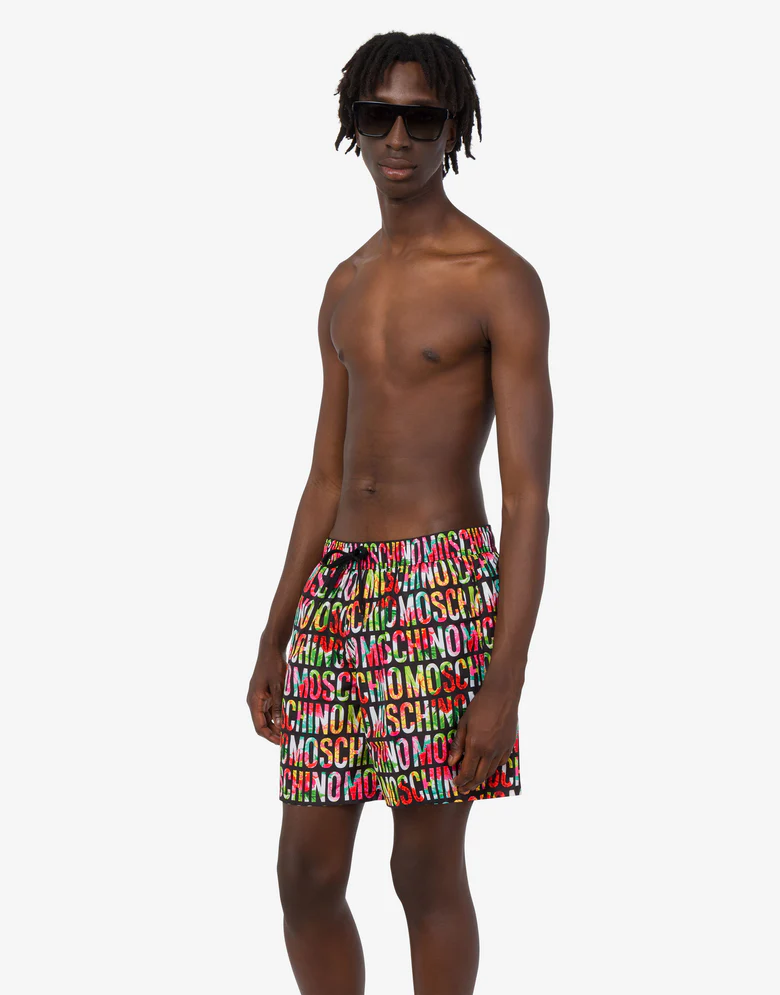 moda mare uomo Moschino Costume da bagno uomo con stampa