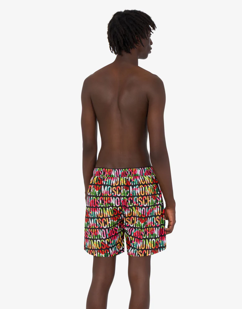 Moschino Costume da bagno uomo con stampa