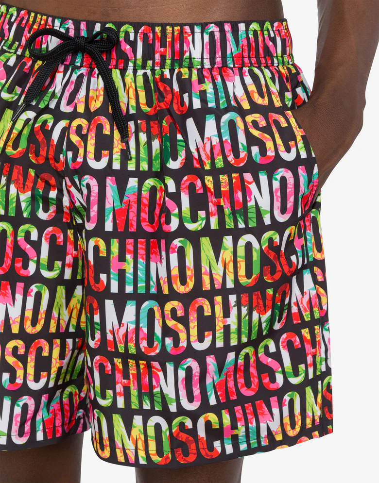 Moschino Costume da bagno uomo con stampa
