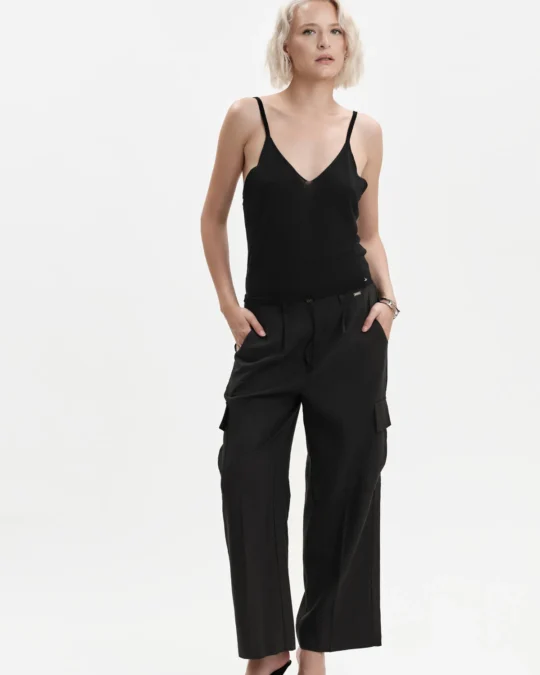 Canotta donna in maglia Tencel e seta White Wise